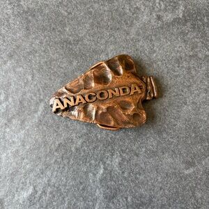 Anaconda Arrowhead Belt Buckle Antique Copper Limited Edition Uranium Denver CO